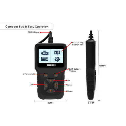 Certa Universal-OBDII-OBD2-Scanner, Automotor-Fehlercodeleser, Diagnosegerät